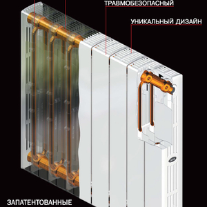 картинка Биметаллический радиатор Rifar Supremo Ventil 350
